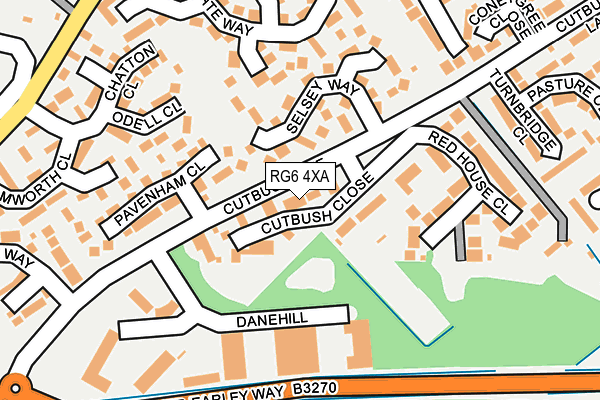 RG6 4XA map - OS OpenMap – Local (Ordnance Survey)