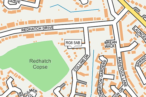 RG6 5AB map - OS OpenMap – Local (Ordnance Survey)