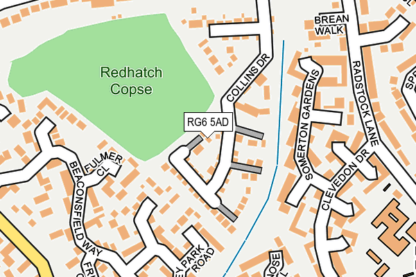 RG6 5AD map - OS OpenMap – Local (Ordnance Survey)