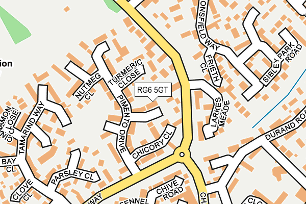 RG6 5GT map - OS OpenMap – Local (Ordnance Survey)
