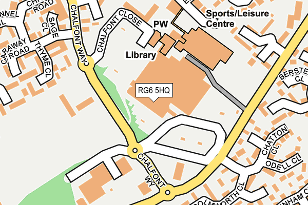 RG6 5HQ map - OS OpenMap – Local (Ordnance Survey)
