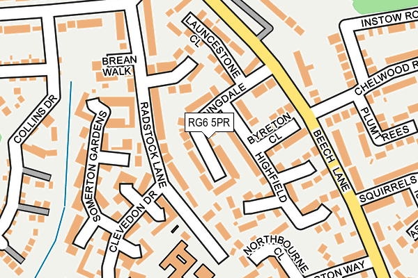 RG6 5PR map - OS OpenMap – Local (Ordnance Survey)