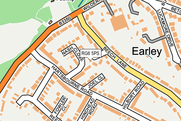 RG6 5PS map - OS OpenMap – Local (Ordnance Survey)