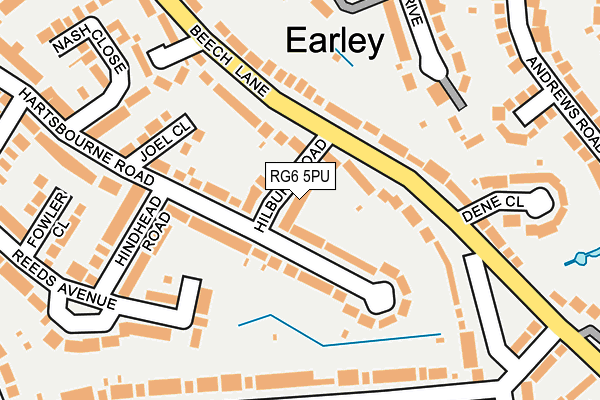 RG6 5PU map - OS OpenMap – Local (Ordnance Survey)