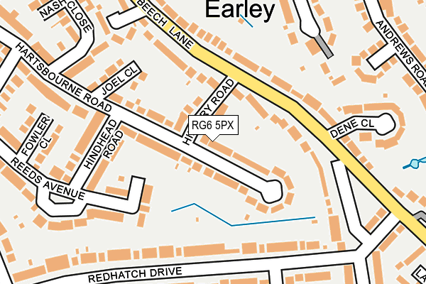 RG6 5PX map - OS OpenMap – Local (Ordnance Survey)