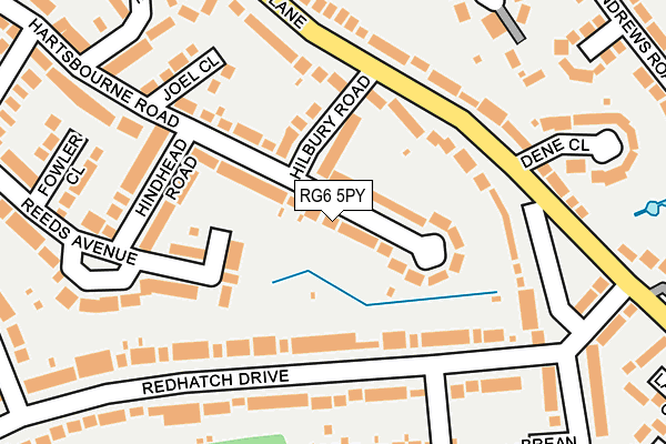 RG6 5PY map - OS OpenMap – Local (Ordnance Survey)