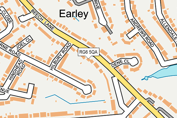 RG6 5QA map - OS OpenMap – Local (Ordnance Survey)