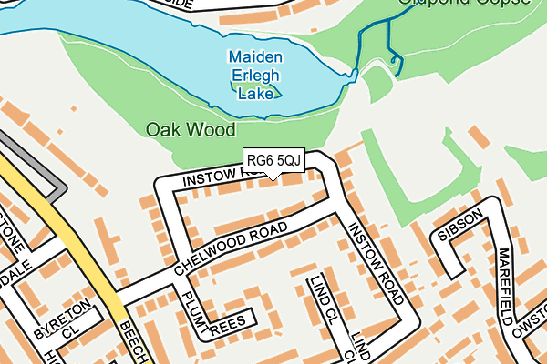 RG6 5QJ map - OS OpenMap – Local (Ordnance Survey)