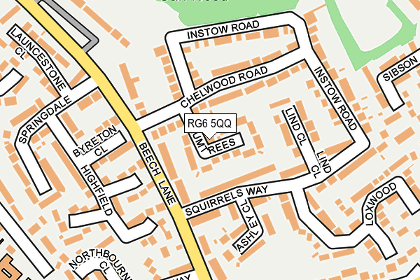 RG6 5QQ map - OS OpenMap – Local (Ordnance Survey)