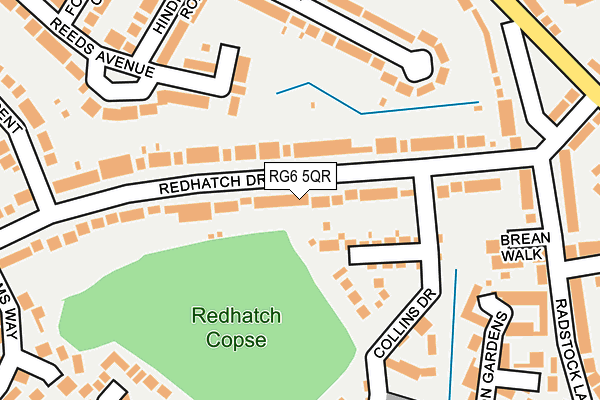 RG6 5QR map - OS OpenMap – Local (Ordnance Survey)