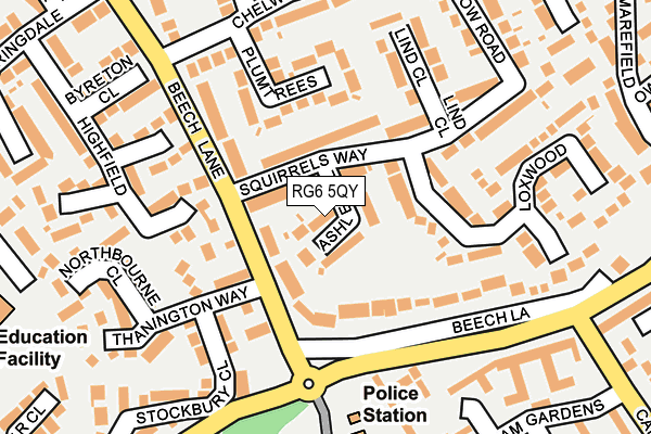 RG6 5QY map - OS OpenMap – Local (Ordnance Survey)