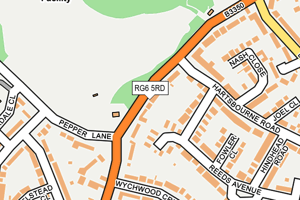 RG6 5RD map - OS OpenMap – Local (Ordnance Survey)