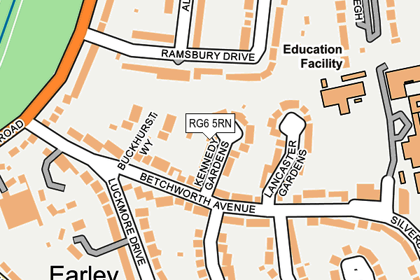 RG6 5RN map - OS OpenMap – Local (Ordnance Survey)