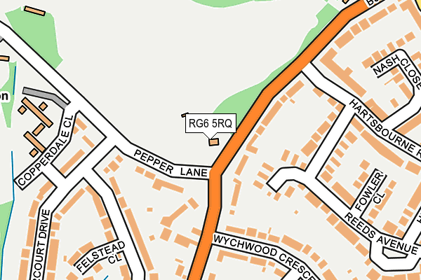 RG6 5RQ map - OS OpenMap – Local (Ordnance Survey)