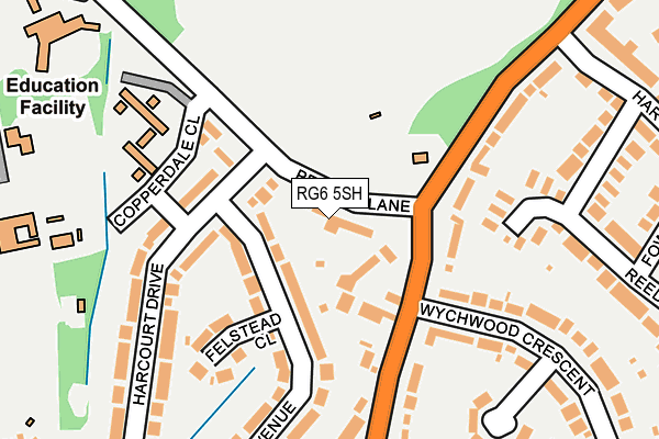 RG6 5SH map - OS OpenMap – Local (Ordnance Survey)