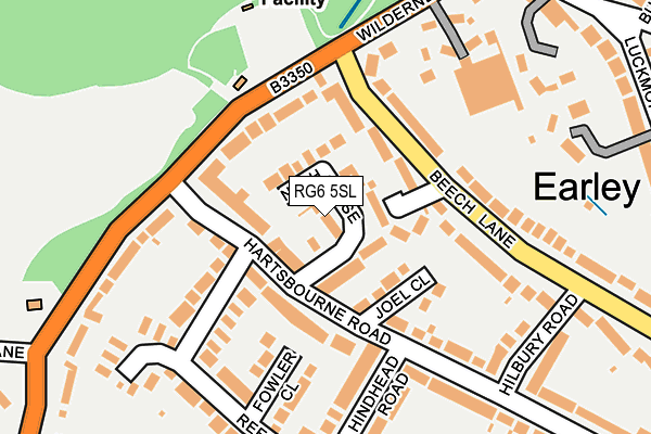 RG6 5SL map - OS OpenMap – Local (Ordnance Survey)