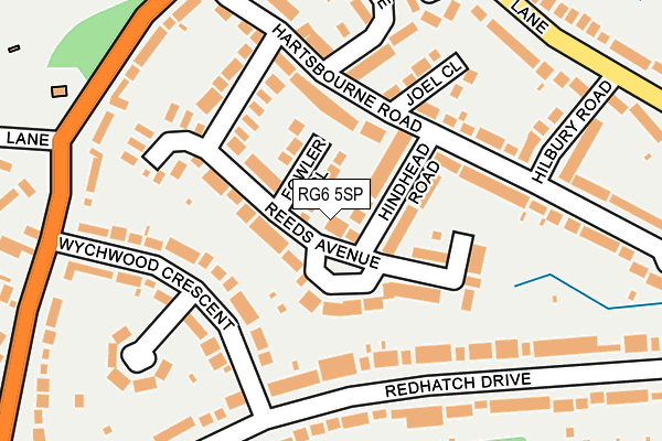 RG6 5SP map - OS OpenMap – Local (Ordnance Survey)