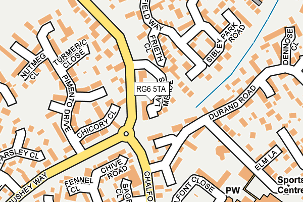 RG6 5TA map - OS OpenMap – Local (Ordnance Survey)