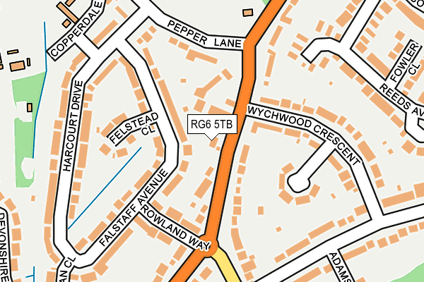 RG6 5TB map - OS OpenMap – Local (Ordnance Survey)