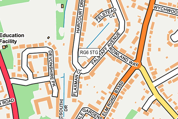 RG6 5TG map - OS OpenMap – Local (Ordnance Survey)