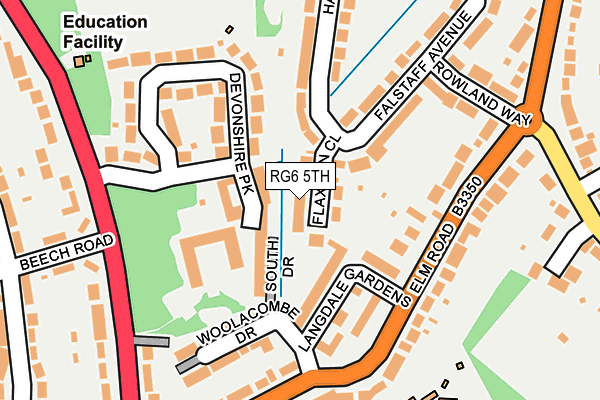 RG6 5TH map - OS OpenMap – Local (Ordnance Survey)