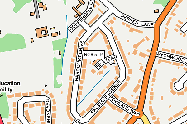 RG6 5TP map - OS OpenMap – Local (Ordnance Survey)