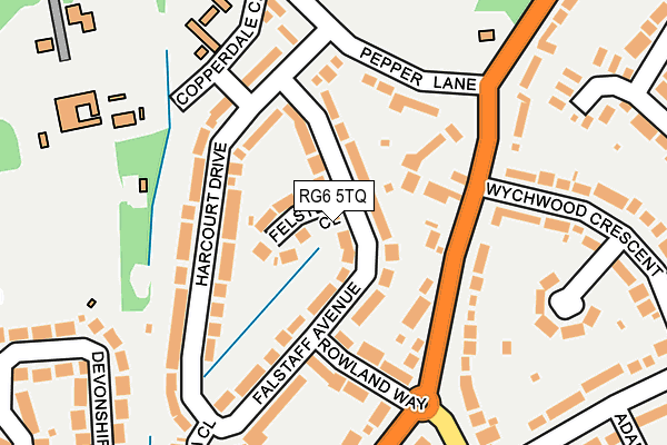 RG6 5TQ map - OS OpenMap – Local (Ordnance Survey)