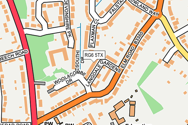 RG6 5TX map - OS OpenMap – Local (Ordnance Survey)