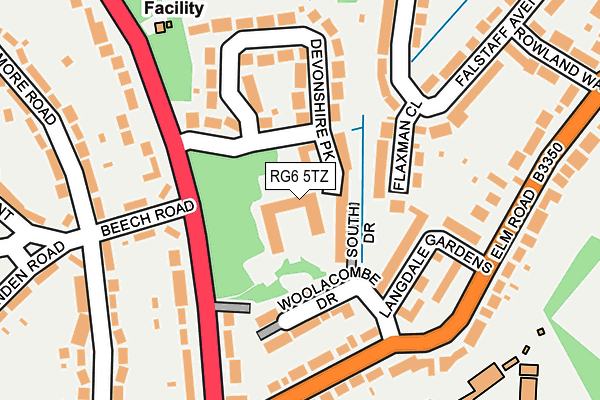 RG6 5TZ map - OS OpenMap – Local (Ordnance Survey)