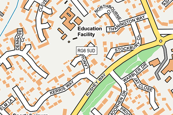 RG6 5UD map - OS OpenMap – Local (Ordnance Survey)