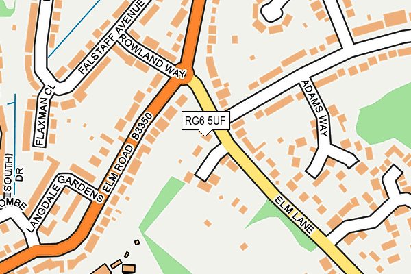 RG6 5UF map - OS OpenMap – Local (Ordnance Survey)