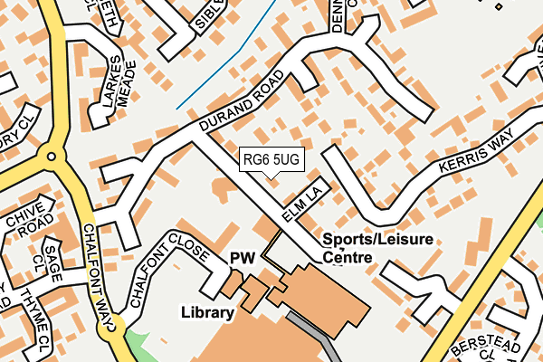 RG6 5UG map - OS OpenMap – Local (Ordnance Survey)