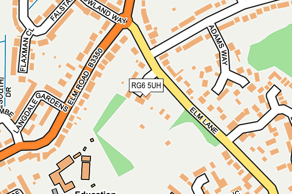 RG6 5UH map - OS OpenMap – Local (Ordnance Survey)