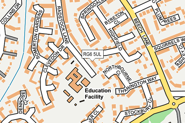 RG6 5UL map - OS OpenMap – Local (Ordnance Survey)