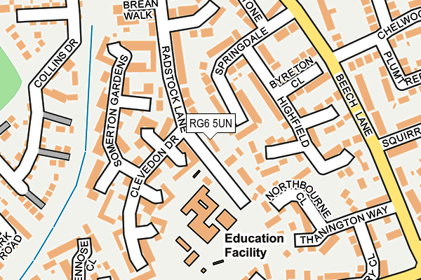 RG6 5UN map - OS OpenMap – Local (Ordnance Survey)