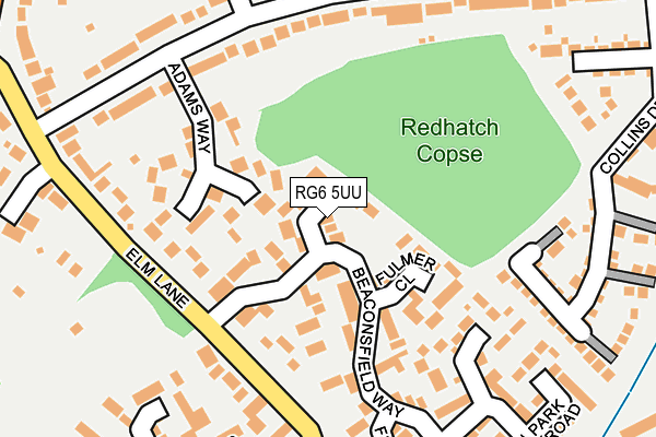 RG6 5UU map - OS OpenMap – Local (Ordnance Survey)