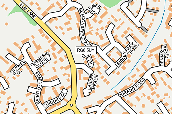 RG6 5UY map - OS OpenMap – Local (Ordnance Survey)