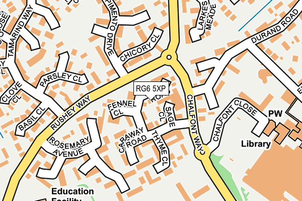 RG6 5XP map - OS OpenMap – Local (Ordnance Survey)