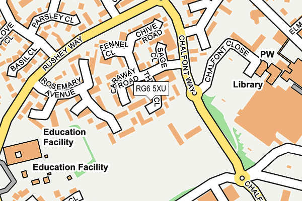 RG6 5XU map - OS OpenMap – Local (Ordnance Survey)