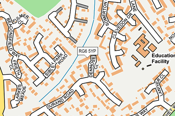 RG6 5YP map - OS OpenMap – Local (Ordnance Survey)