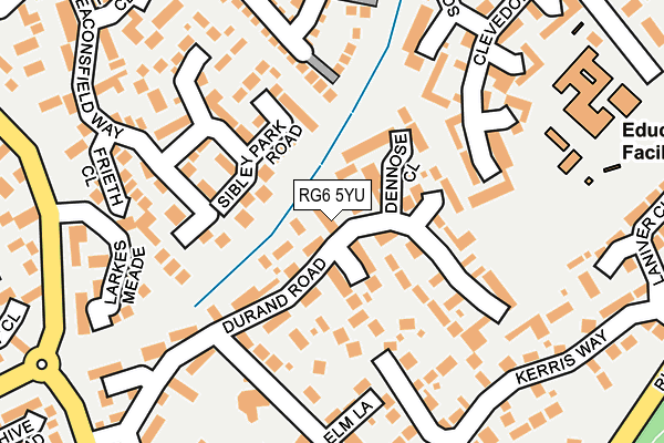 RG6 5YU map - OS OpenMap – Local (Ordnance Survey)