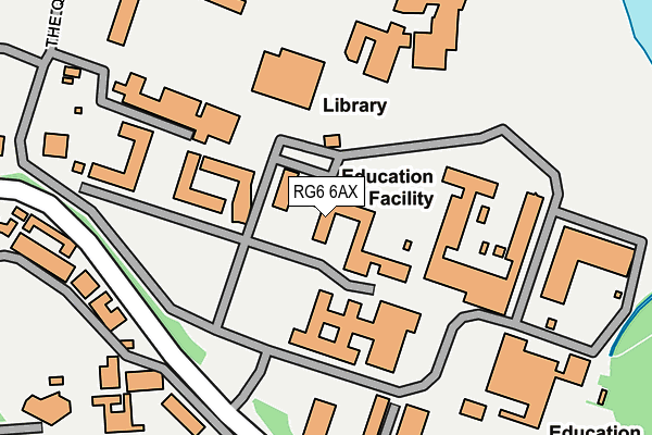 RG6 6AX map - OS OpenMap – Local (Ordnance Survey)