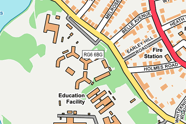 RG6 6BG map - OS OpenMap – Local (Ordnance Survey)