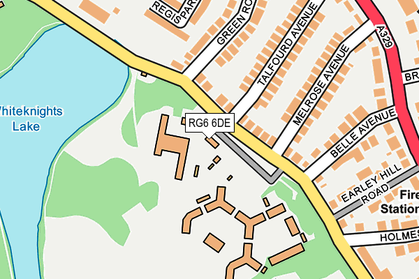 RG6 6DE map - OS OpenMap – Local (Ordnance Survey)
