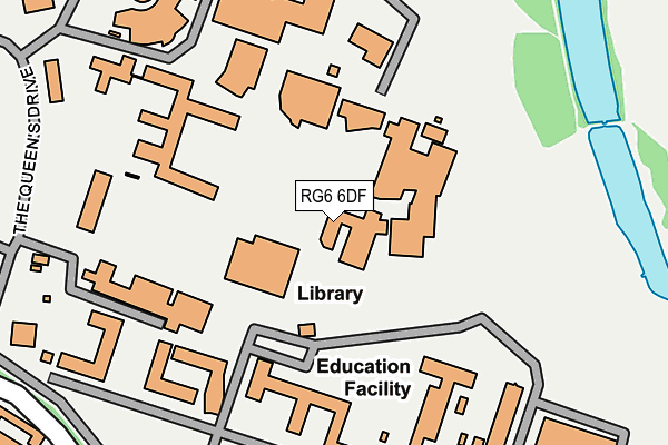 RG6 6DF map - OS OpenMap – Local (Ordnance Survey)