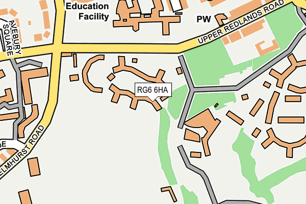 RG6 6HA map - OS OpenMap – Local (Ordnance Survey)