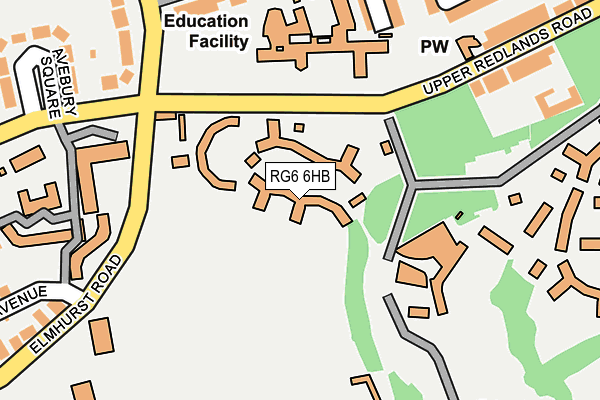 RG6 6HB map - OS OpenMap – Local (Ordnance Survey)