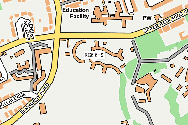 RG6 6HS map - OS OpenMap – Local (Ordnance Survey)