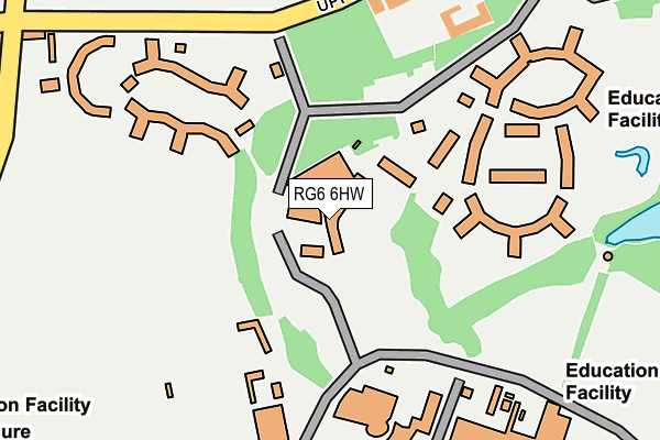 RG6 6HW map - OS OpenMap – Local (Ordnance Survey)