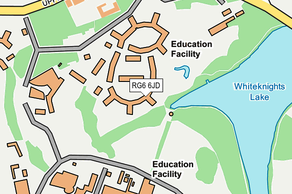 RG6 6JD map - OS OpenMap – Local (Ordnance Survey)